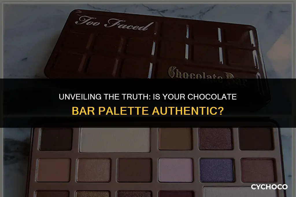 is my chocolate bar palette fake