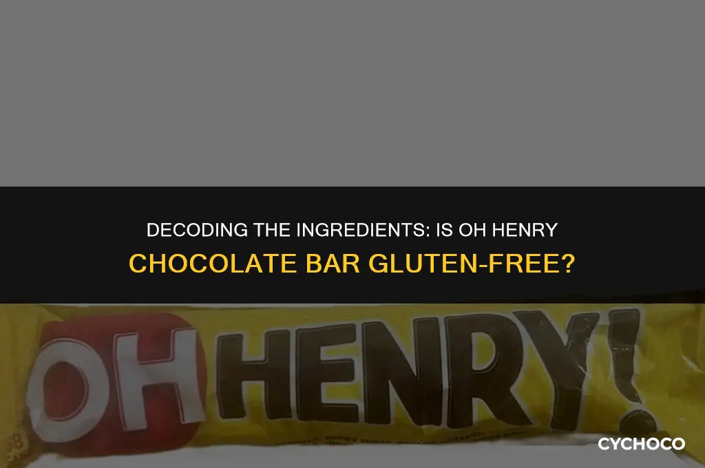 is oh henry chocolate bar gluten free
