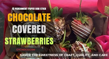 Delightful Treats: Non-Stick Chocolate-Covered Strawberries on Parchment