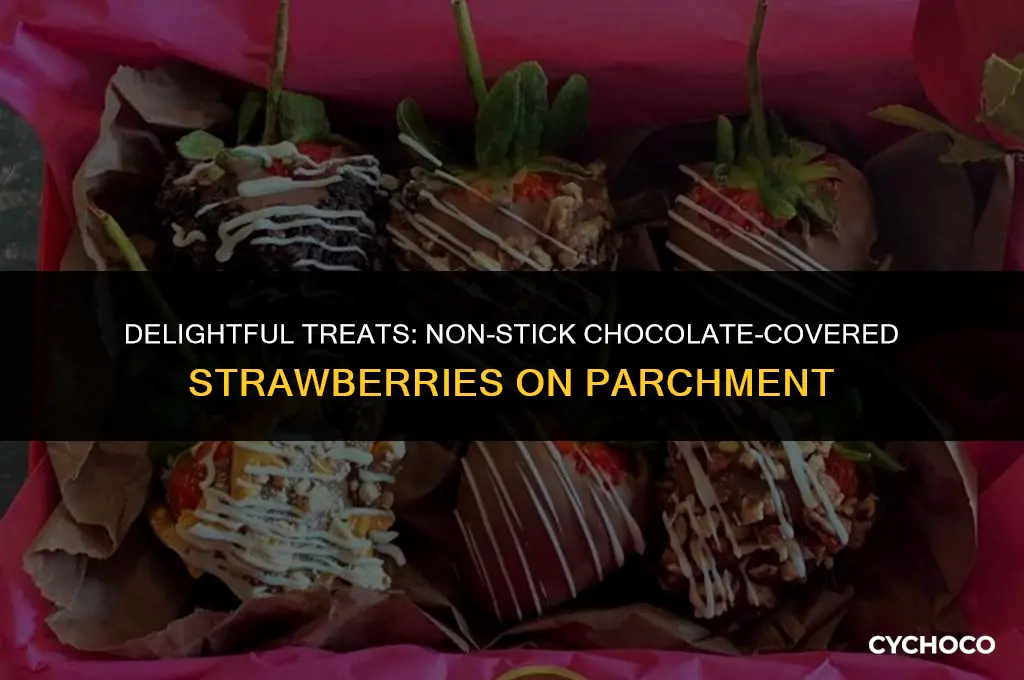 is parchment paper non stick chocolate covered strawberries