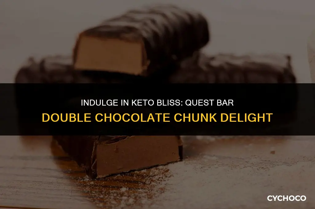 is quest bar double chocolate chunk keto