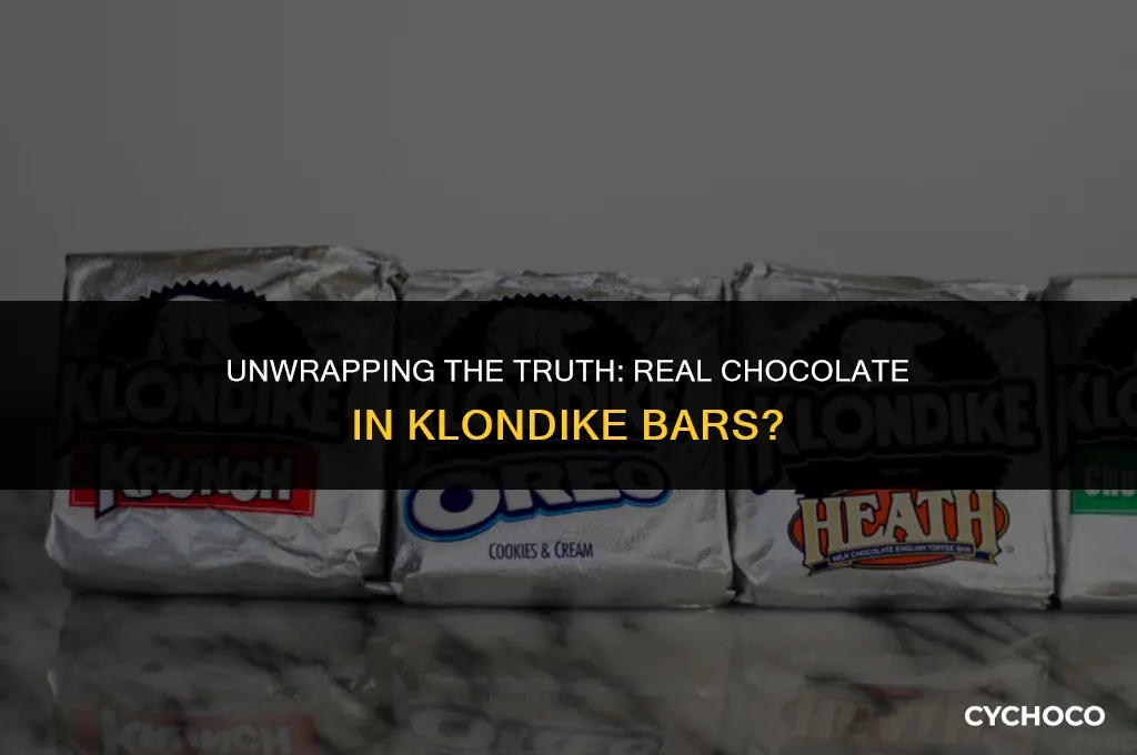 is real chocolate used in a klondike bar