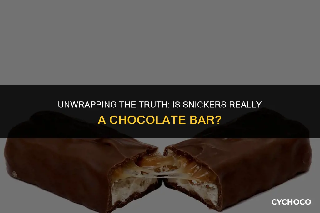is snickers a chocolate bar