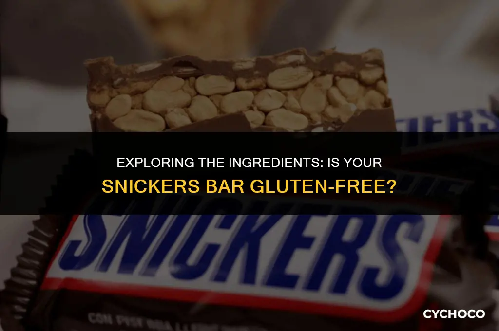 is snickers chocolate bar gluten free