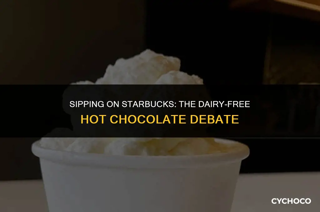 is starbucks hot chocolate dairy free