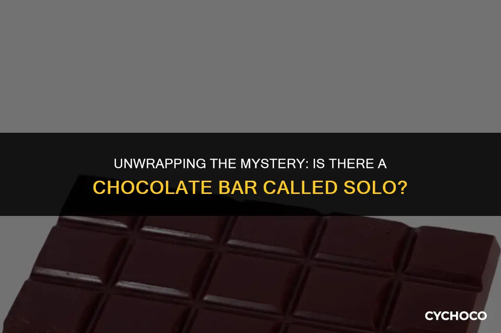 is there a chocolate bar called solo