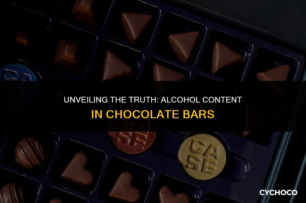 is there any alcohol in a chocolate bar