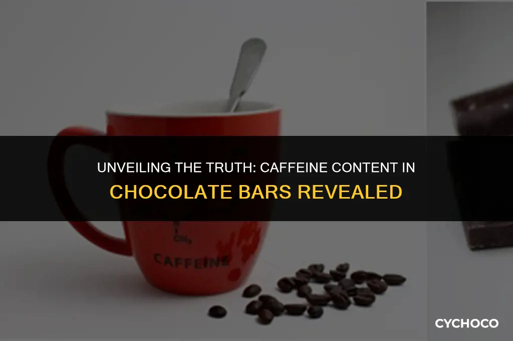 is there caffeine in chocolate bars