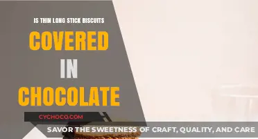 Deliciously Crispy: Chocolate-Dipped Thin Stick Biscuits Delight
