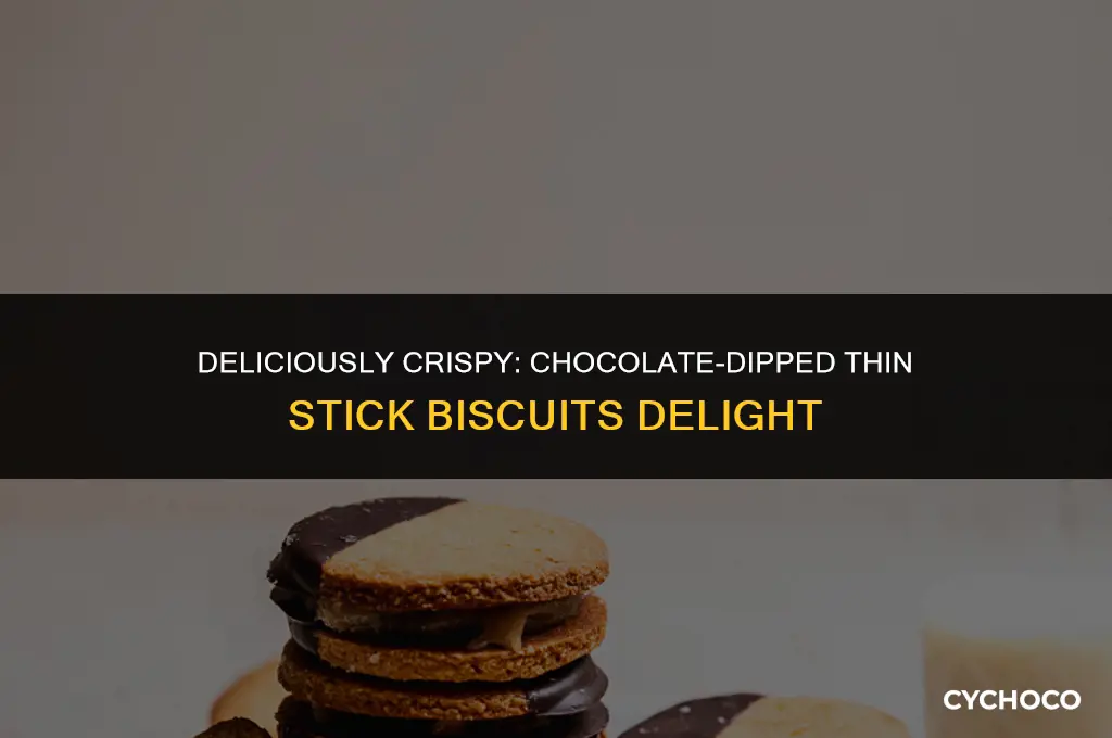 is thin long stick biscuits covered in chocolate