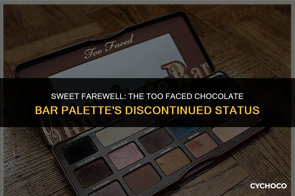 is too faced chocolate bar palette discontinued