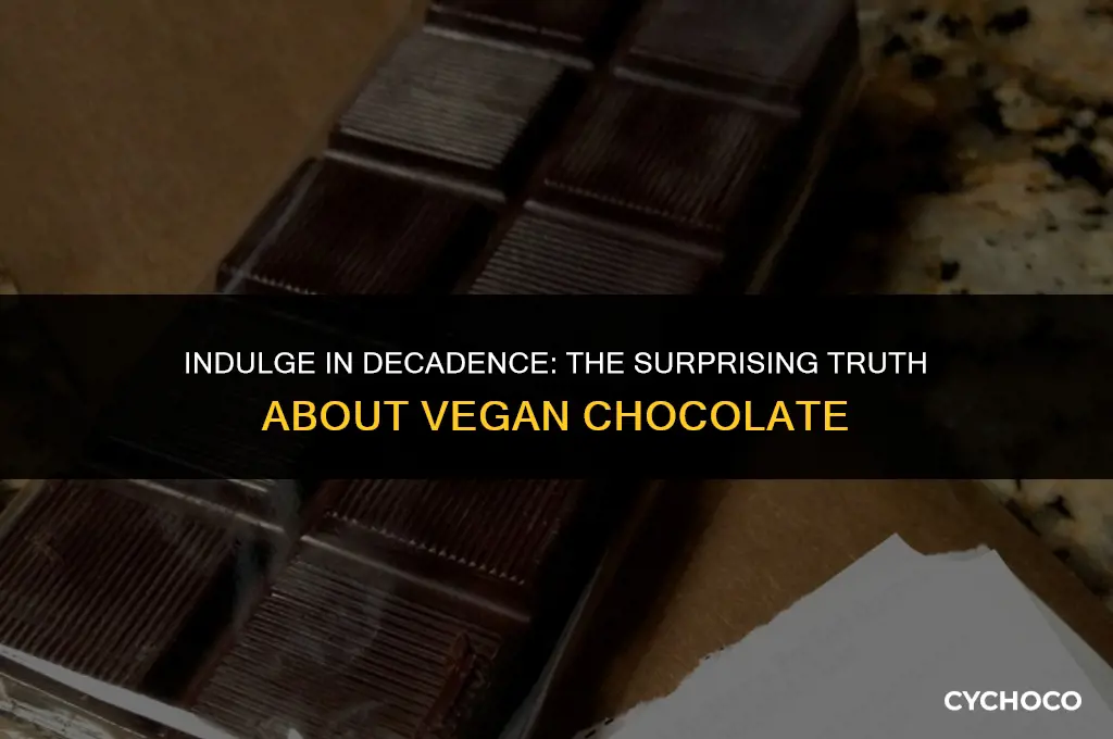 is vegan chocolate any good