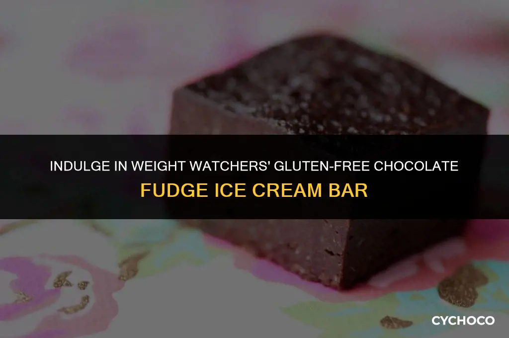 is weight watchers chocolate fudge ice cream bar gluten free