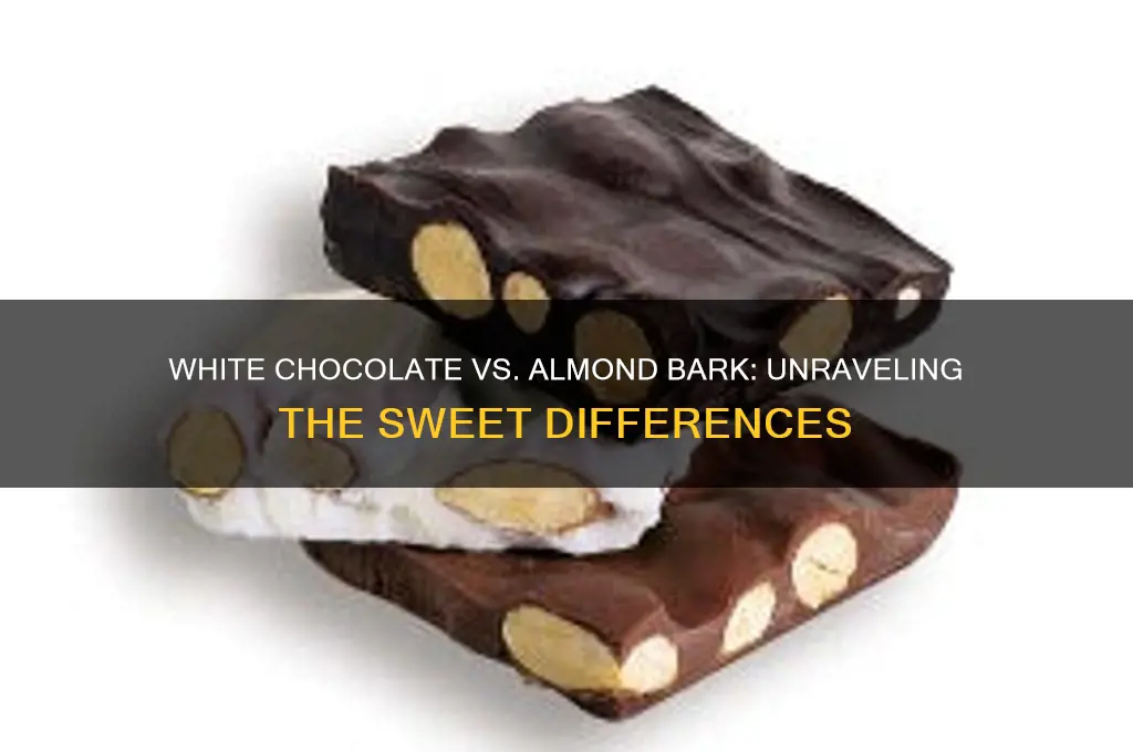 is white chocolate and almond bark the same