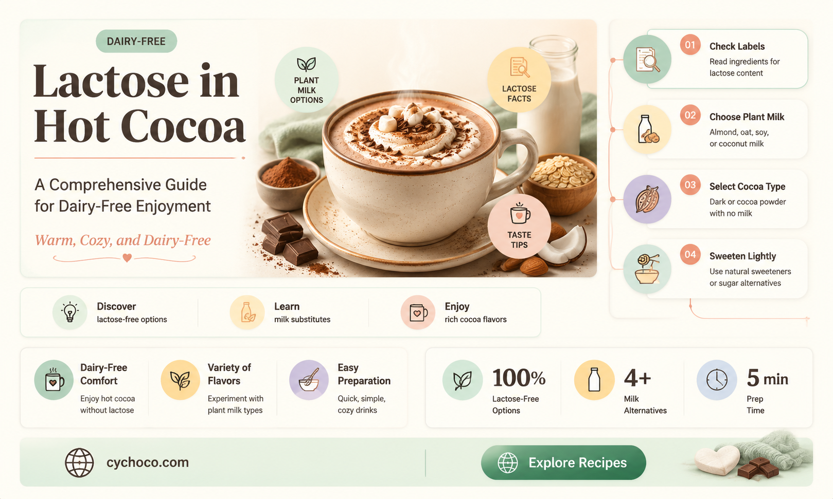 does hot cocoa have lactose