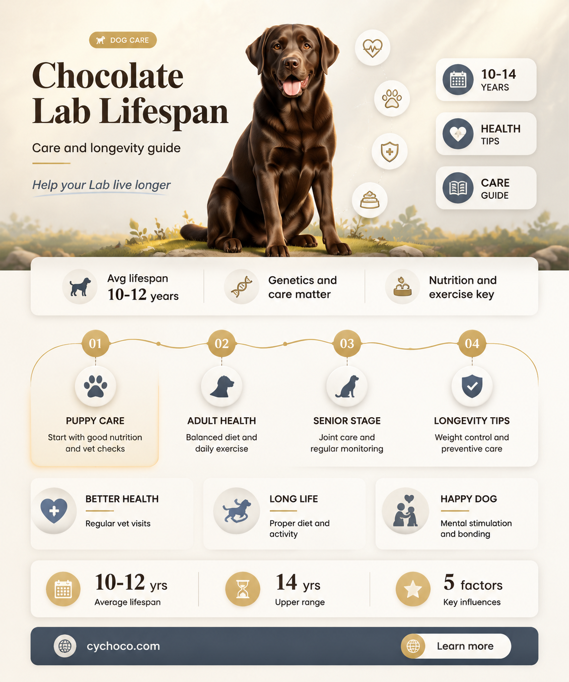 how long do chocolate labslive