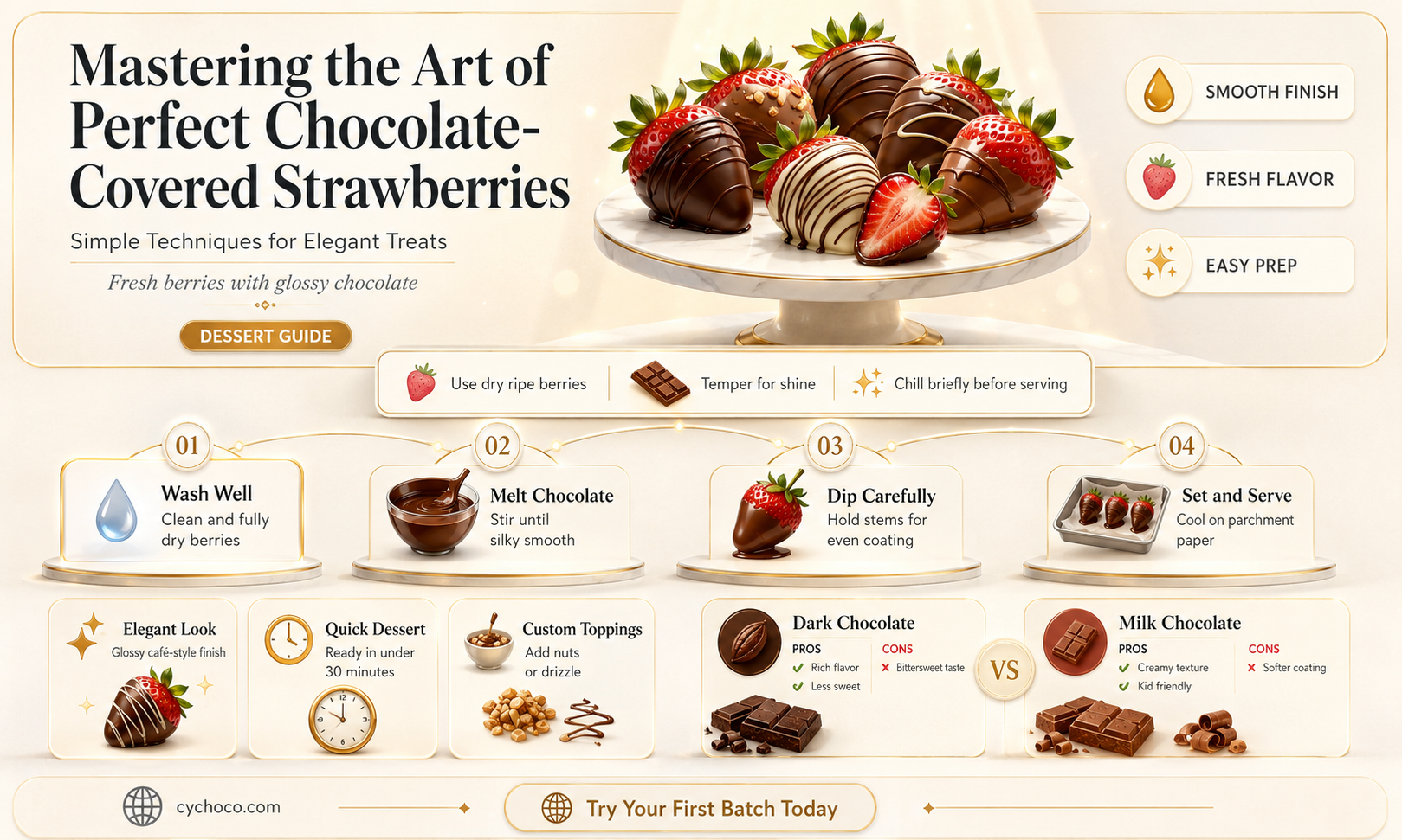 how to keep chocolate covered strawberries from oozing