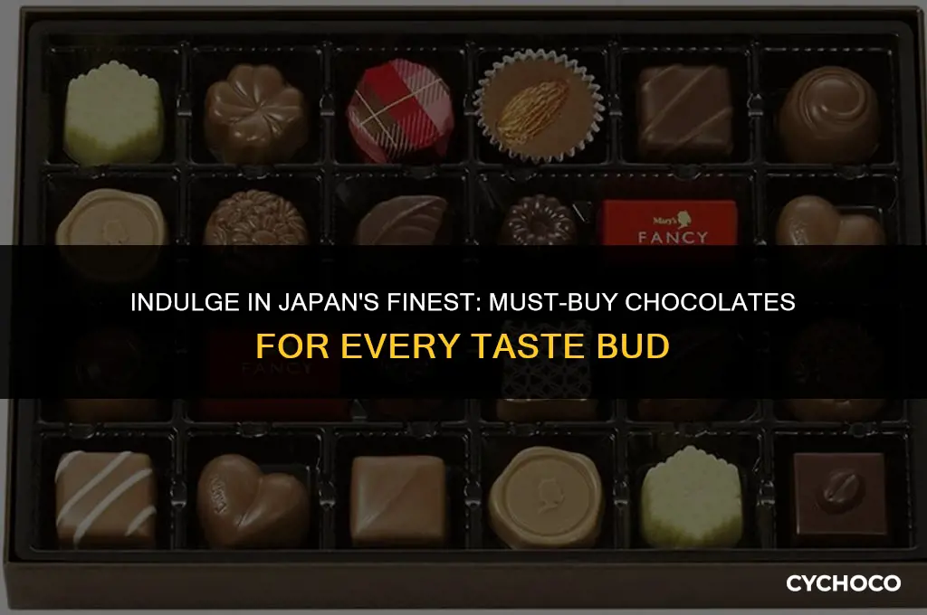 must buy chocolate in japan