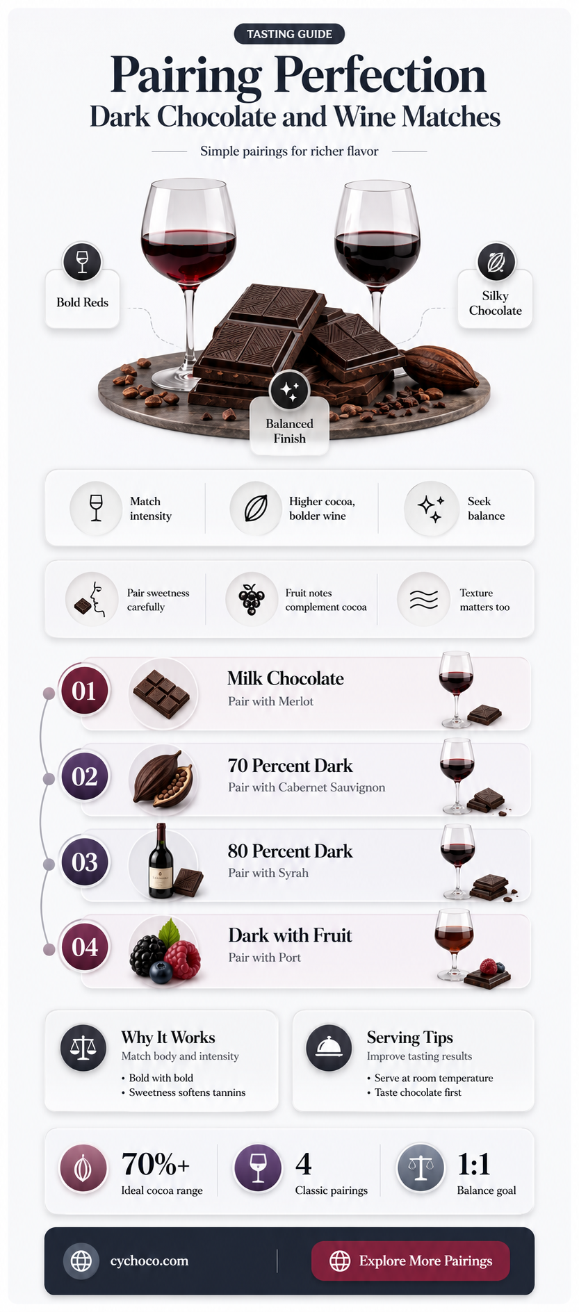 what wine goes with dark chocolate