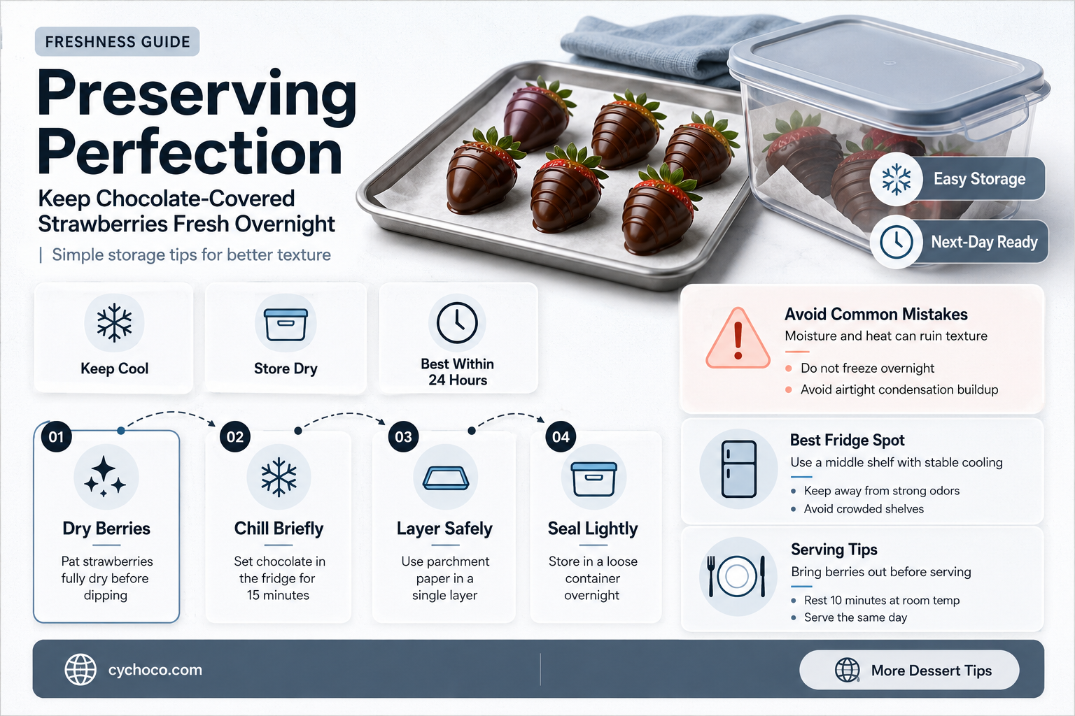 how to keep chocolate covered strawberries fresh overnight