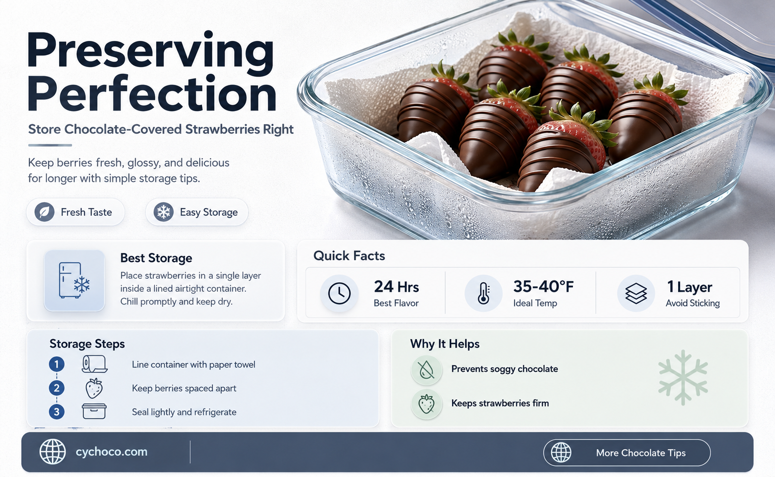 how to keep chocolate covered strsberries