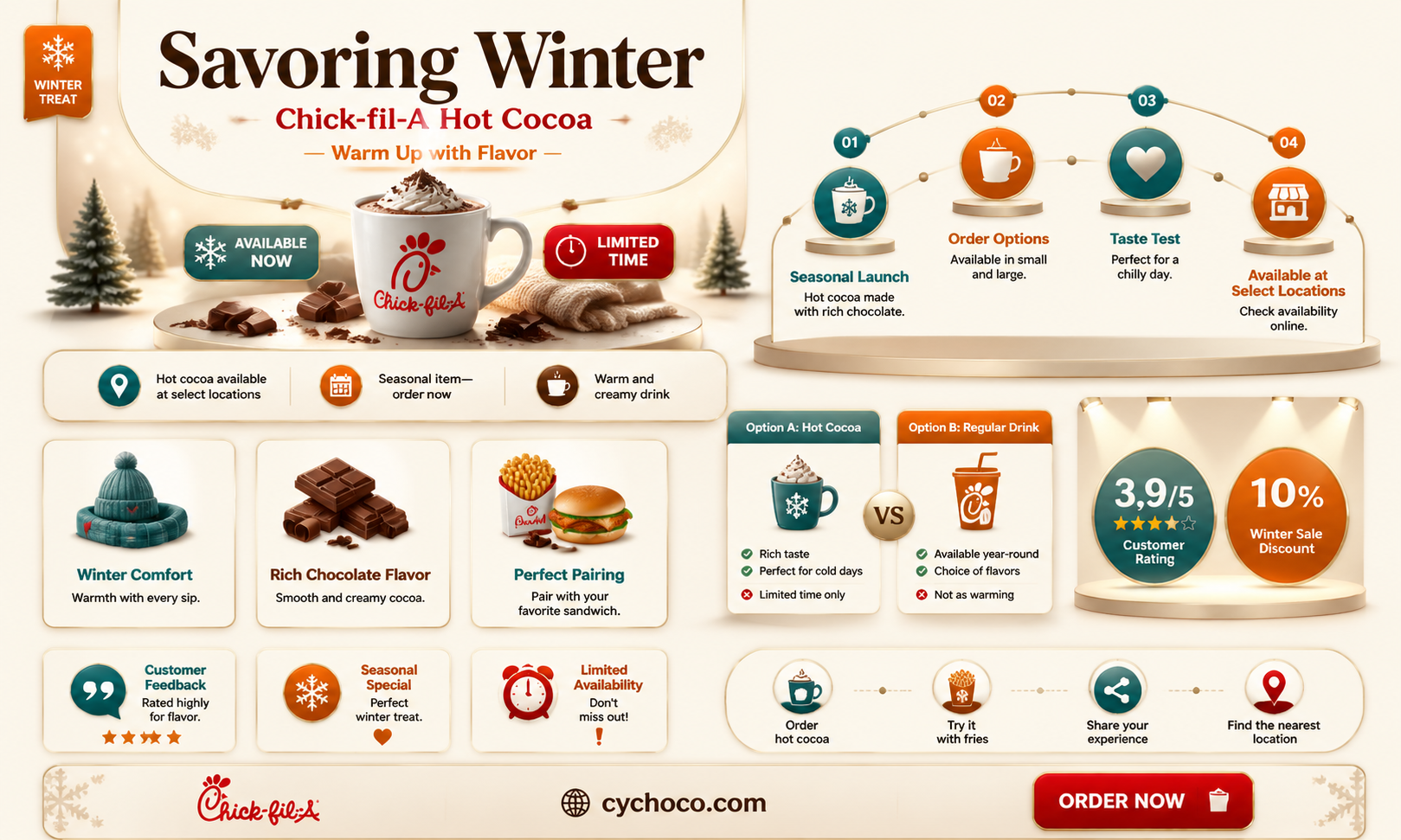 does chick fil a have hot cocoa