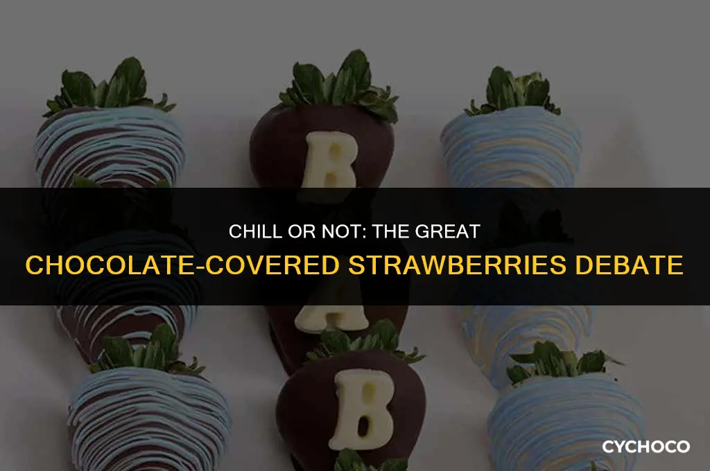 should chocolate covered strawberries be put in the fridge