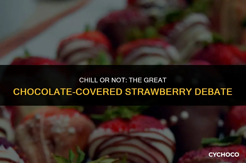 should chocolate covered strawberries be refrigerated overnight