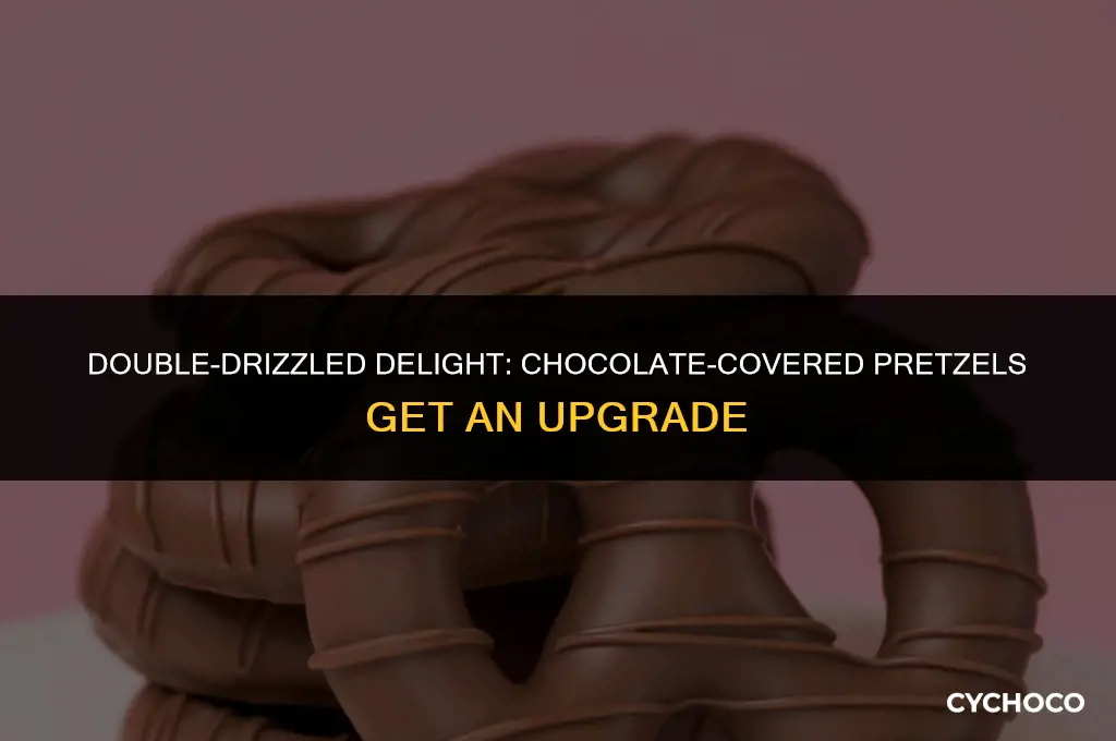 should i drizzle my chocolate covered pretzels on both sides