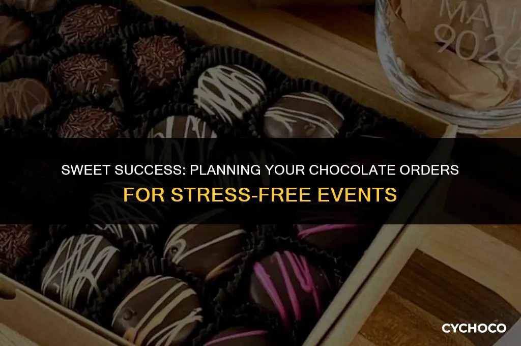 should i order chocolate bars 6 months before an event