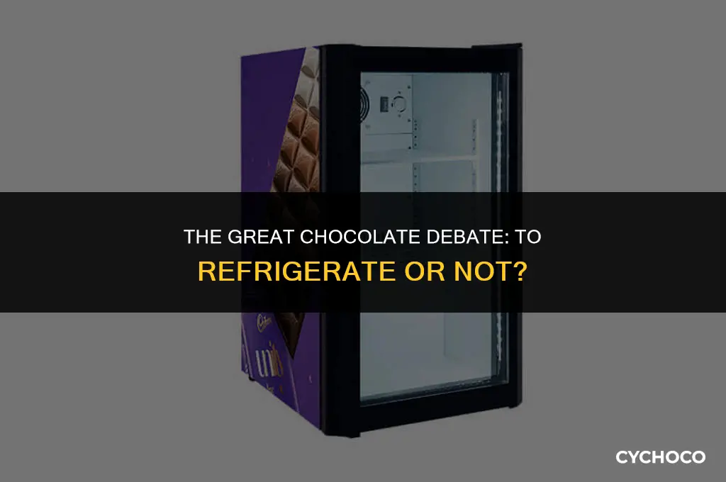 should you keep chocolate bars in the fridge