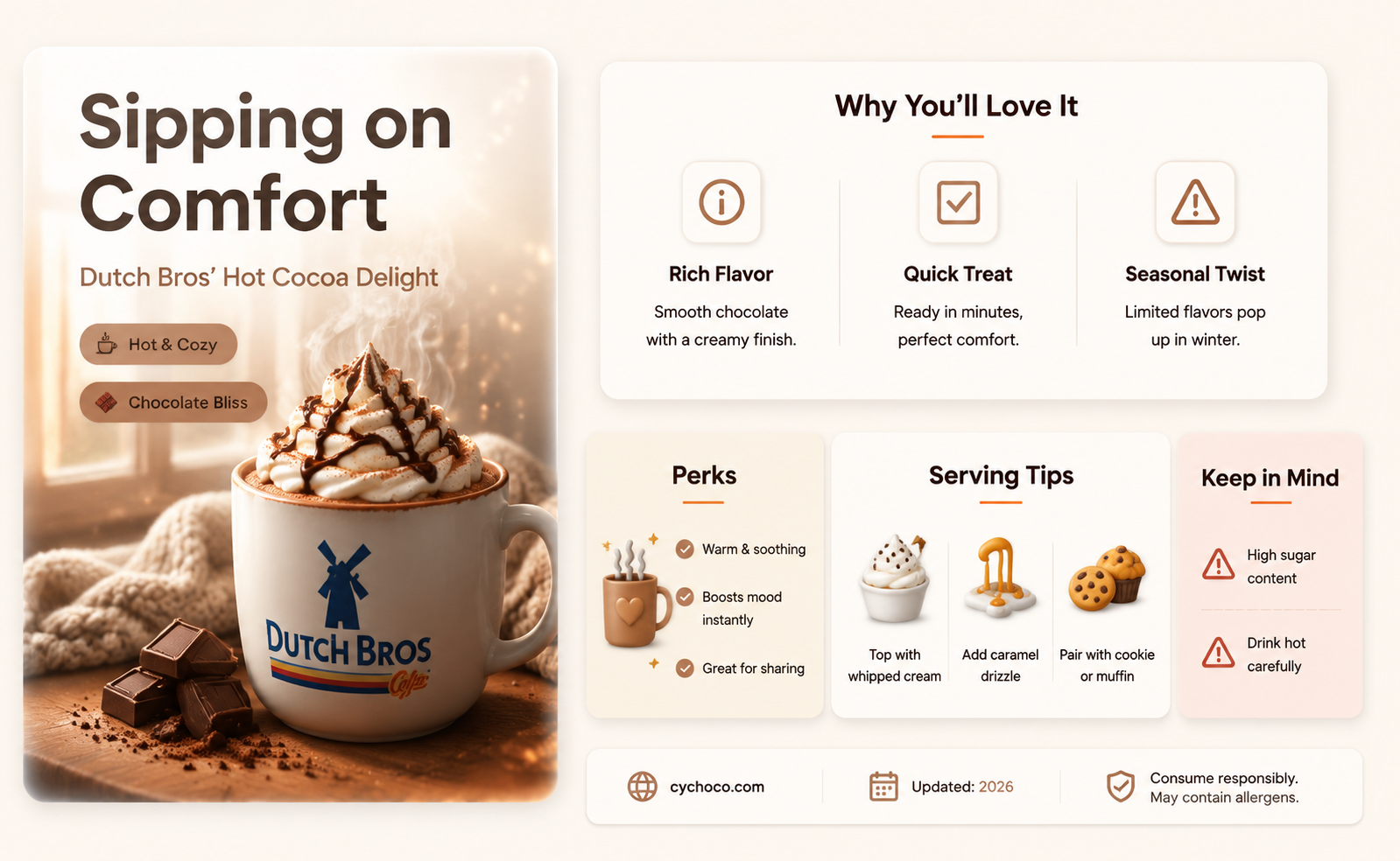 does dutch bros have hot cocoa