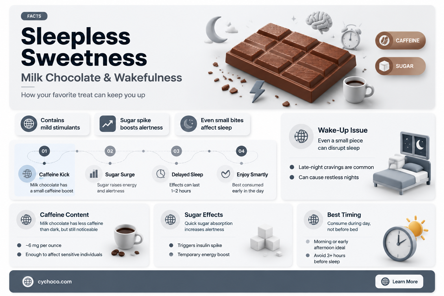 does milk chocolate keep you awake