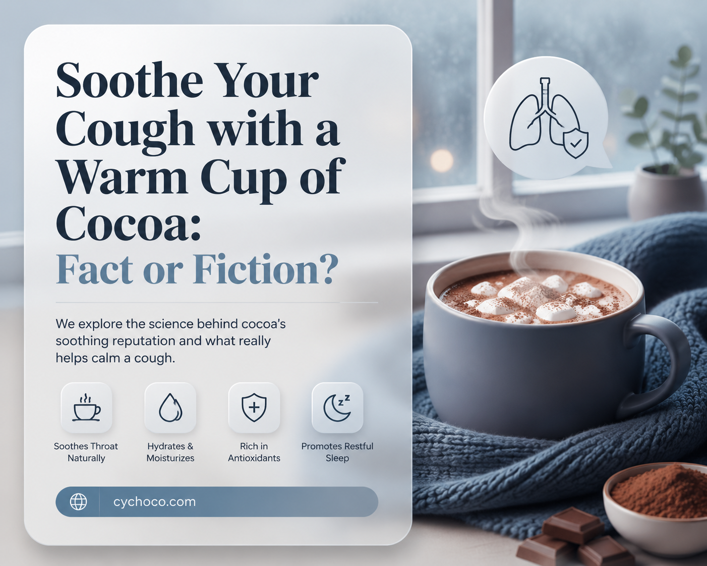 does hot cocoa help caugh