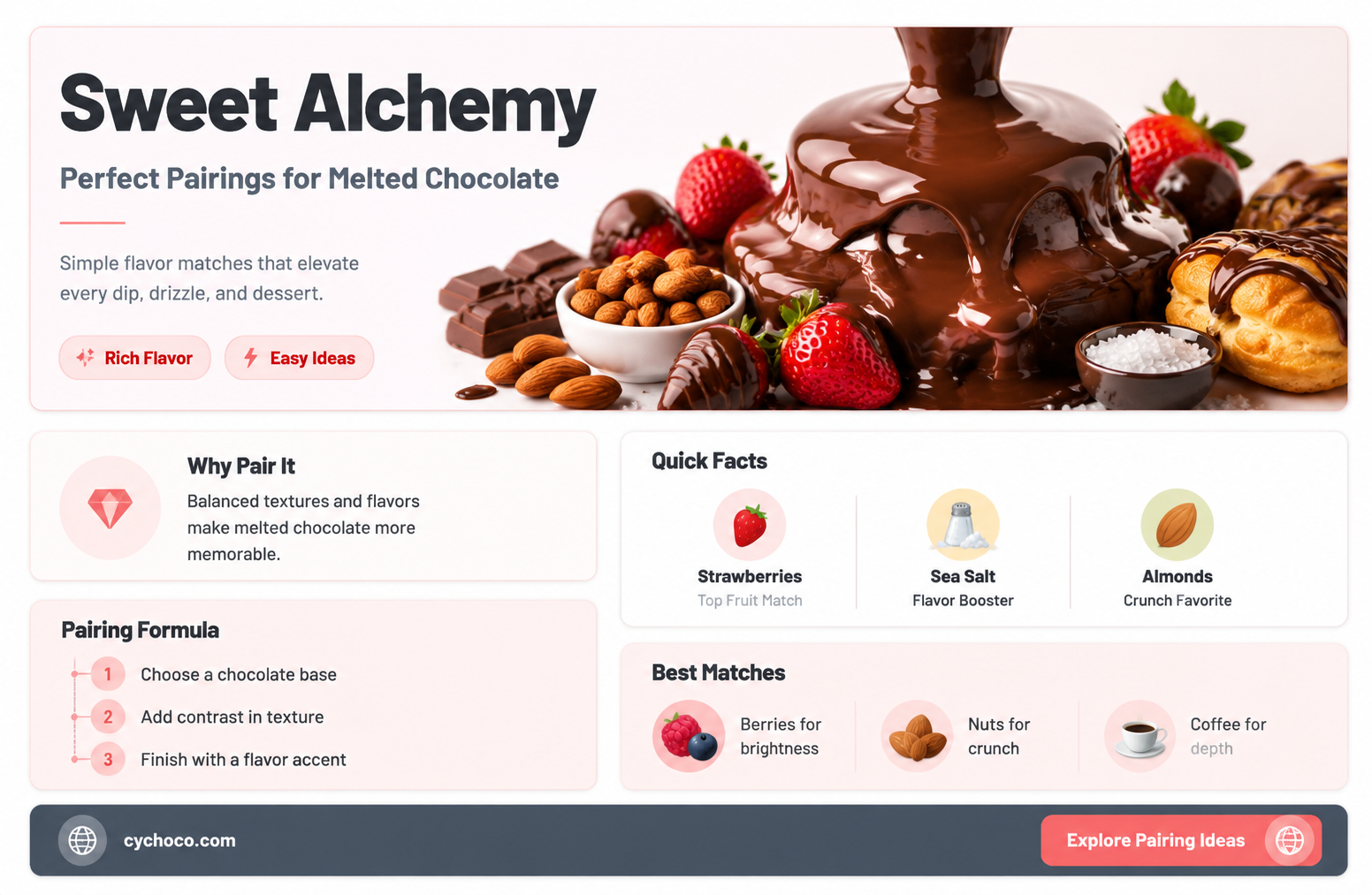 what do you mix with chocolate to melt