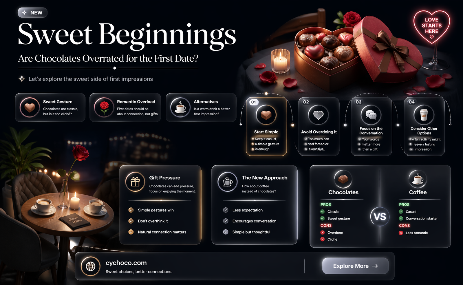 are chocolates too much for the first date