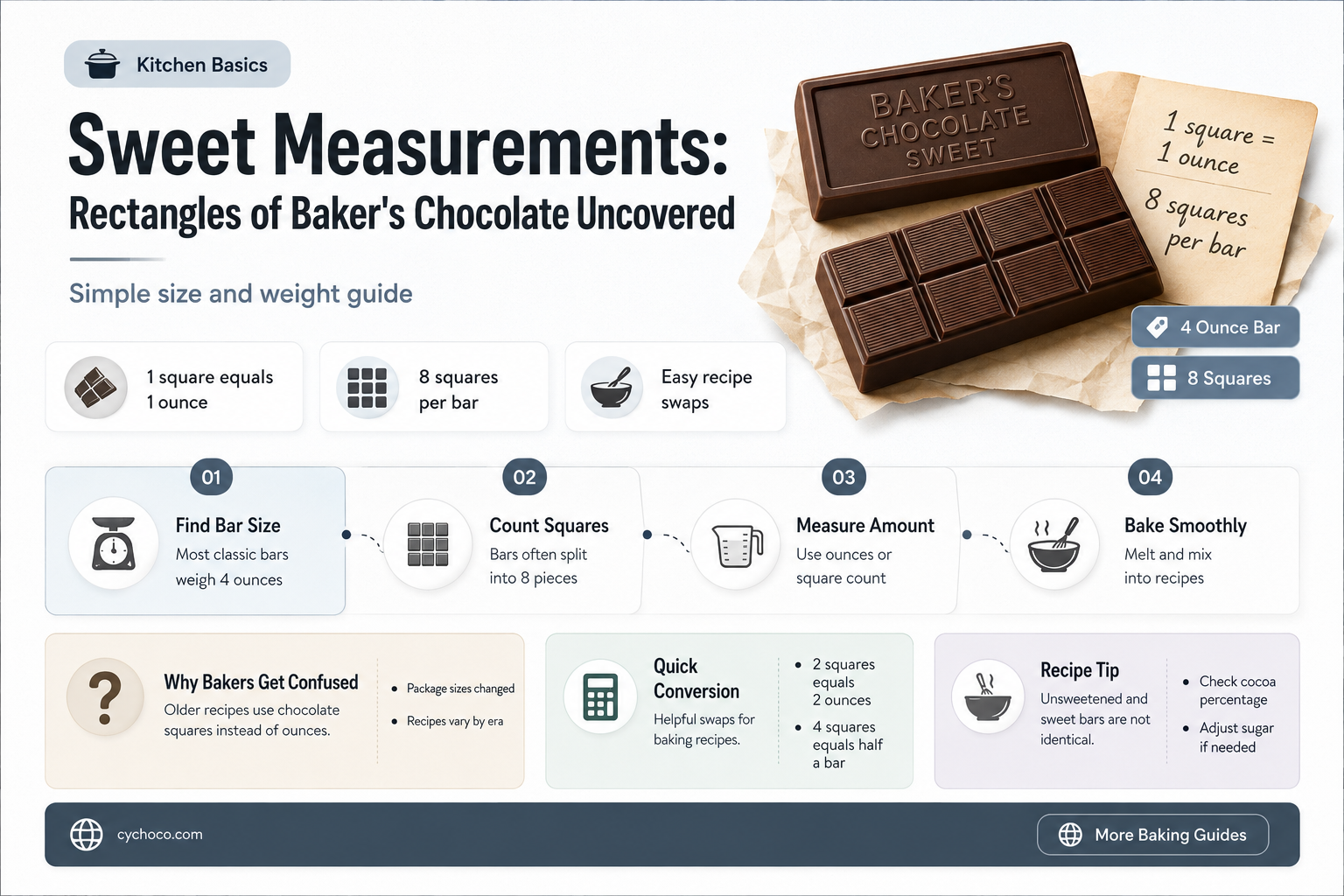 how many rectangles of bakers chocolate