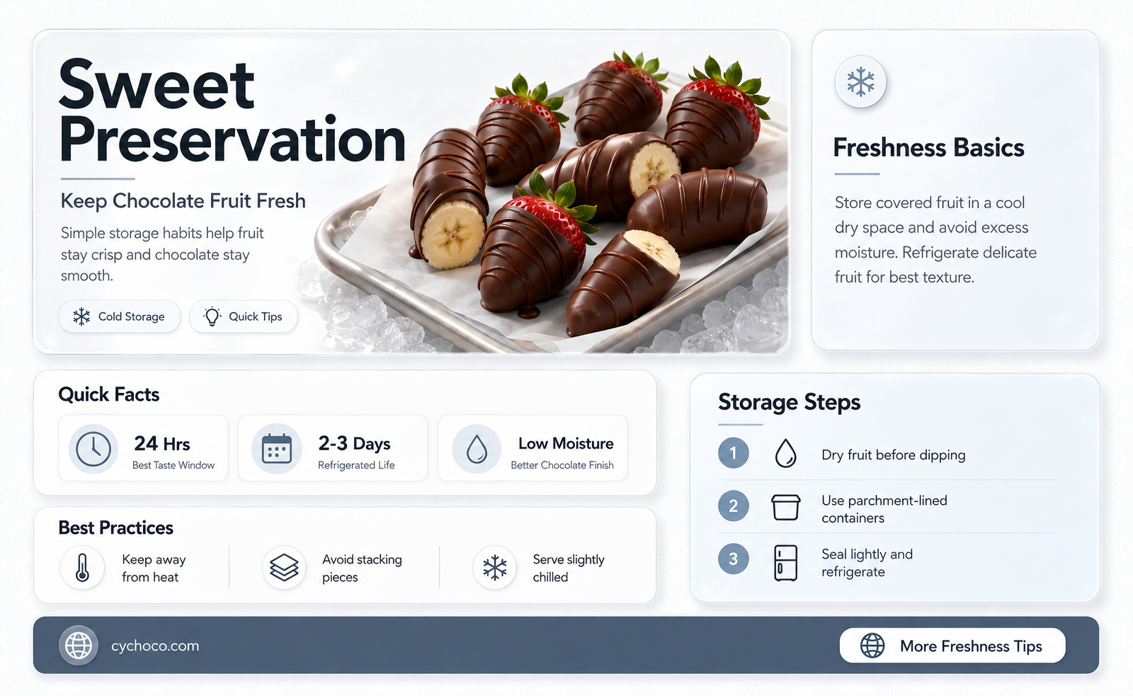 how to preserve chocolate covered fruit
