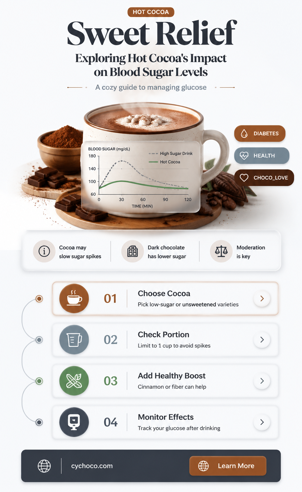 does hot cocoa lower blood sugar