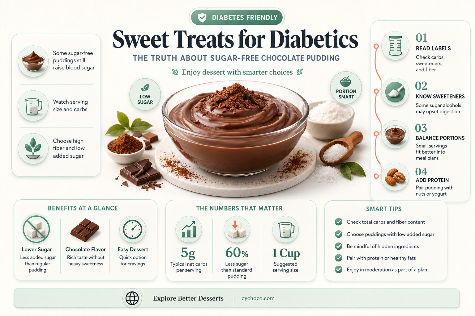 is sugar free chocolate pudding good for diabetics