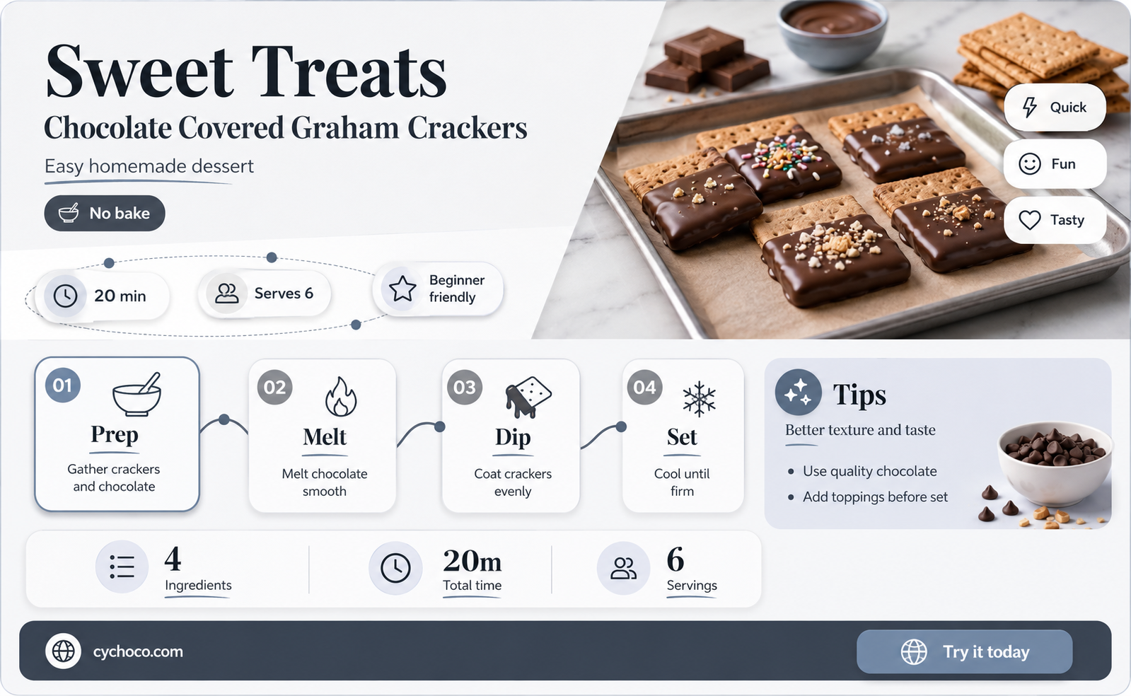 how to make chocolate covered graham crackers