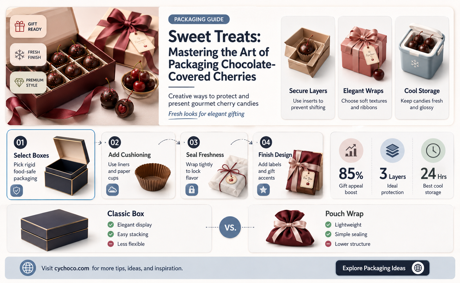 how to package chocolate covered cherries