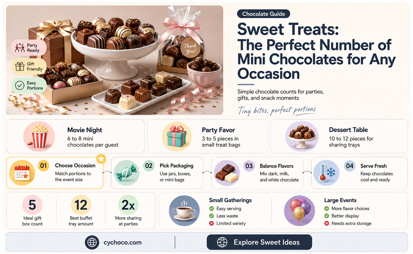 how many pieces of mini chocolates