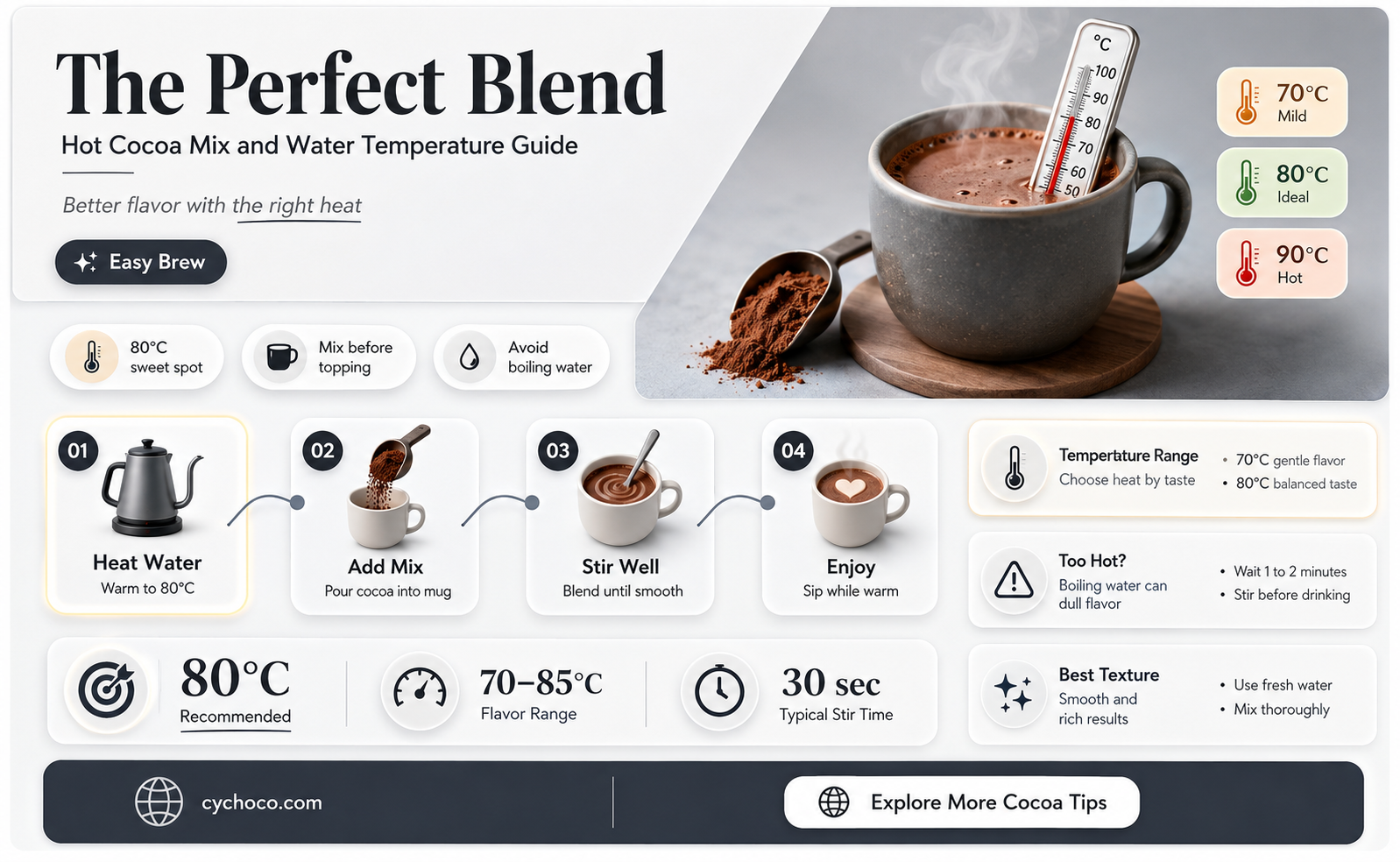 does hot cocoa mix need hot water