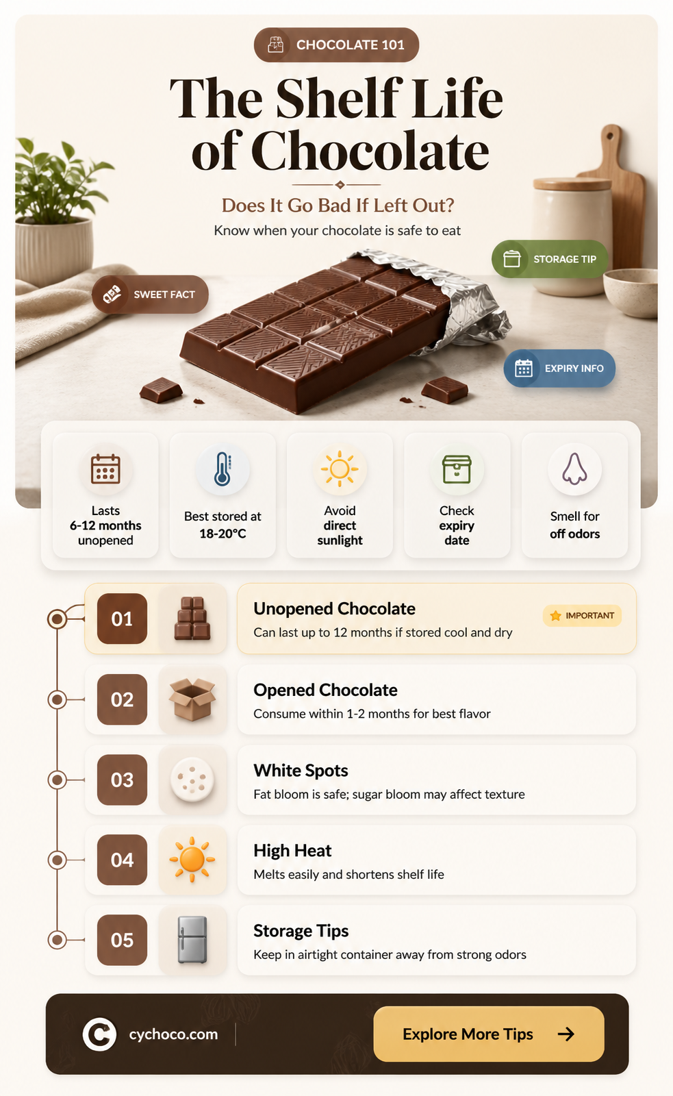 does chocolate go bad if left out