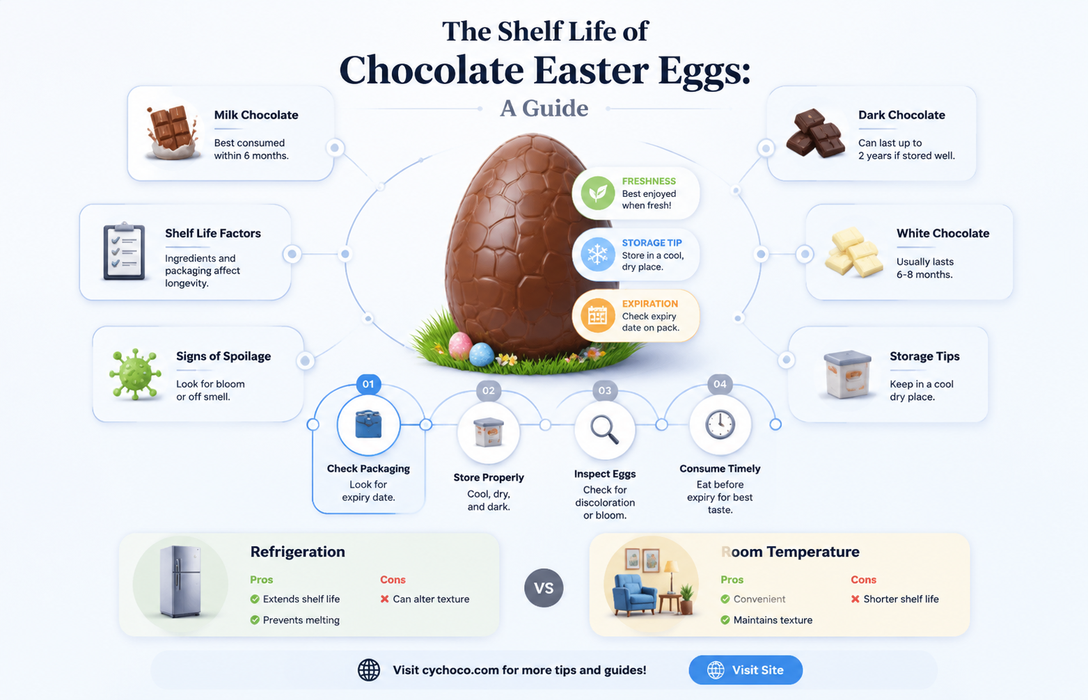 how long do chocolate easter eggs last unrefrigerated