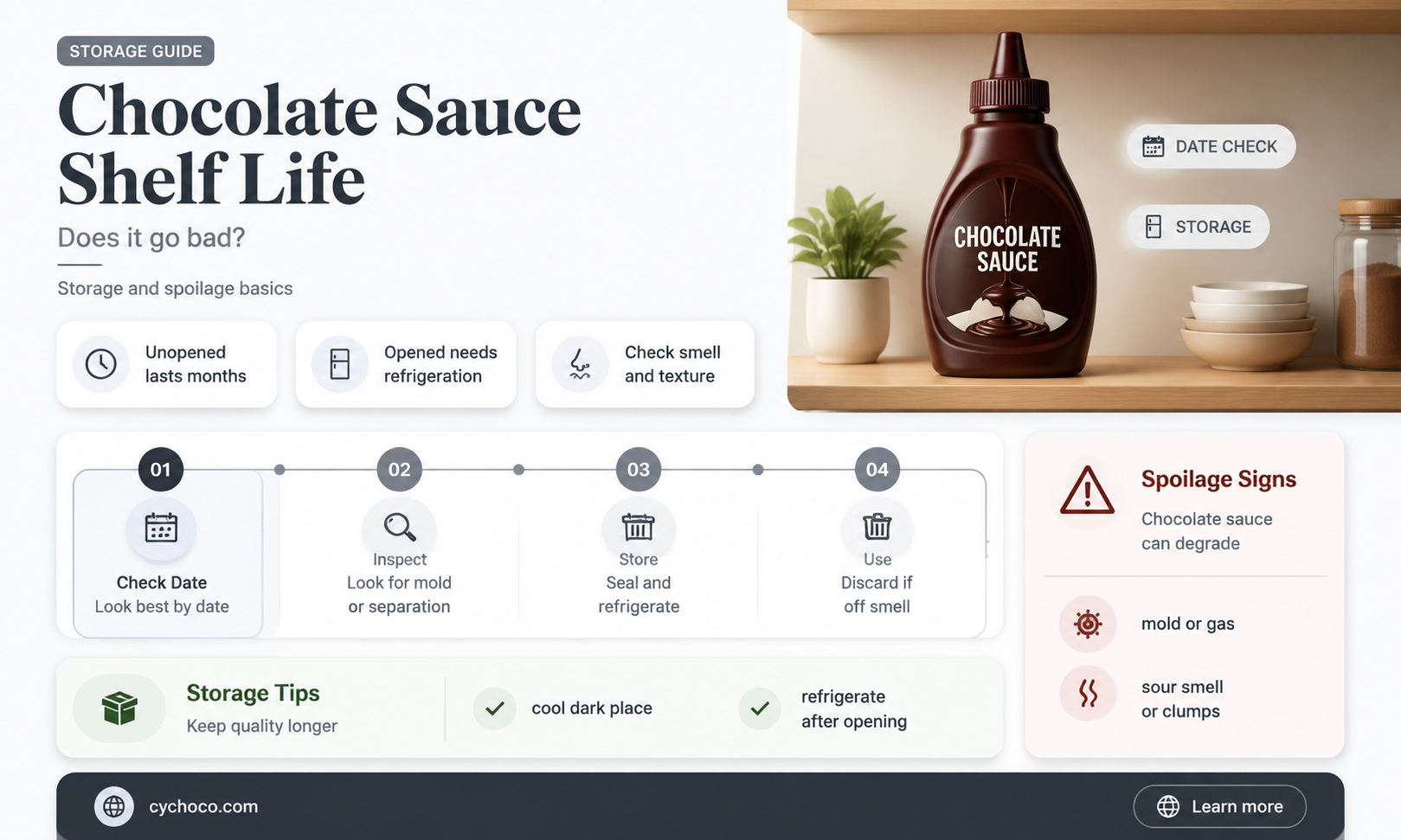 does chocolate sauce go bad