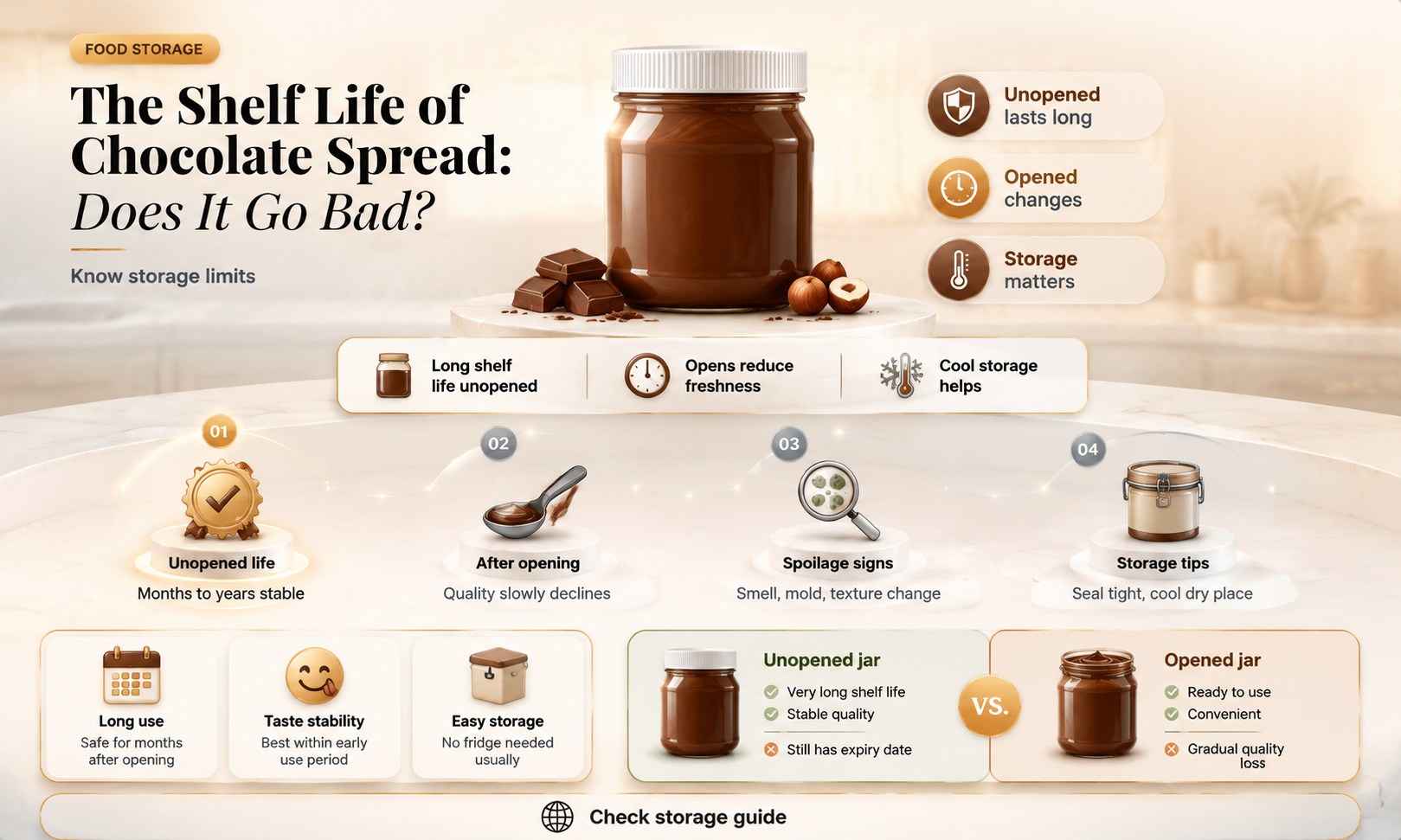 does chocolate spread go bad