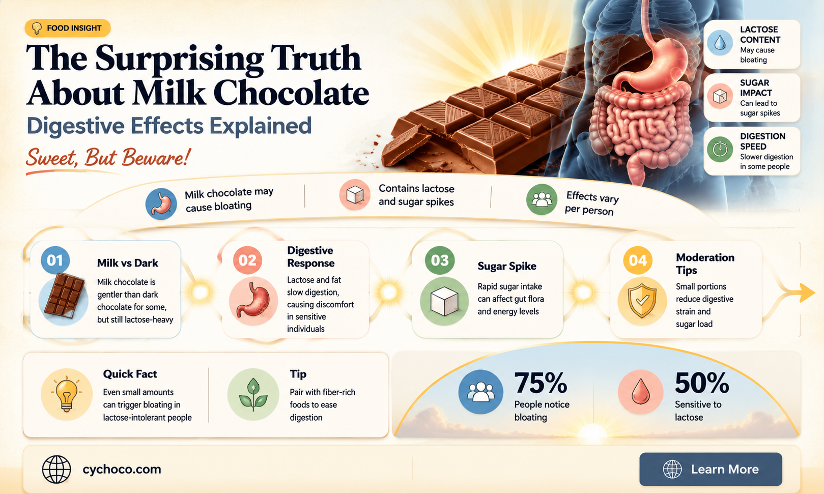 does milk chocolate make you poop