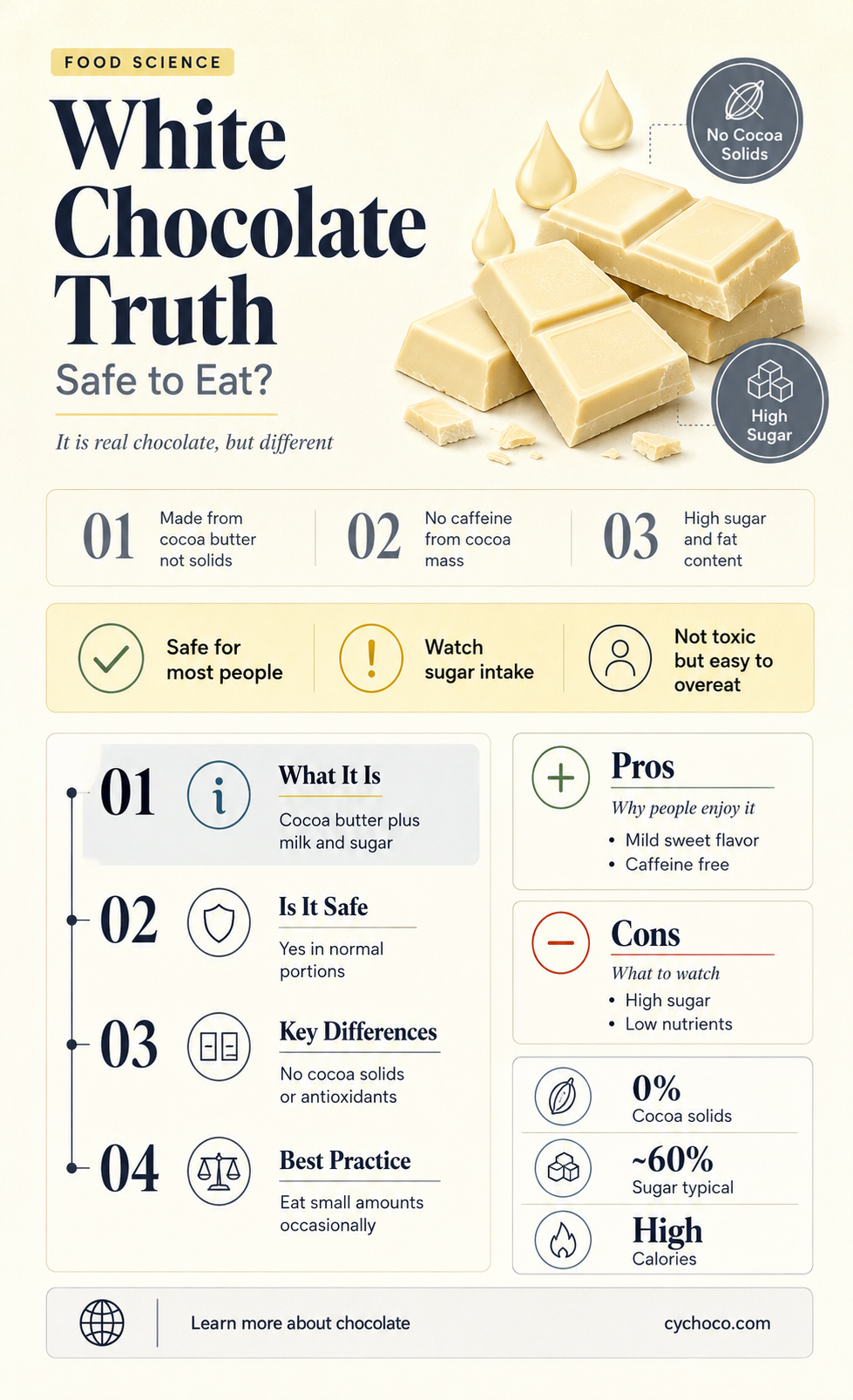 is it safe to eat chocolate that has turned white